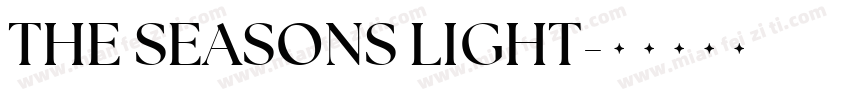 THE SEASONS LIGHT字体转换